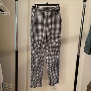 Cargo Style Checkered Pants